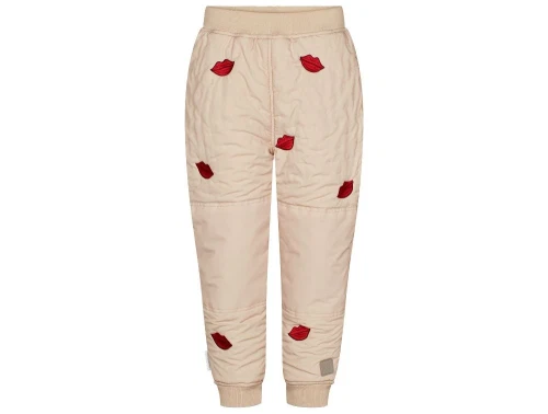 MarMar Odin termobukser beige med kys broderi